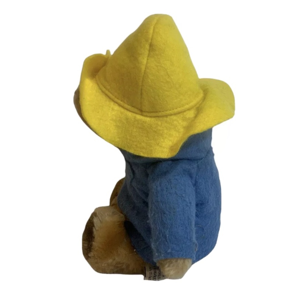 Vintage 9" PADDINGTON Teddy Bear EDEN Toys 1981 Blue Coat Yellow Hat - Picture 4 of 4